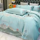 Luxury Cotton Bed Sheets Duvet Cover Set 4Pcs Chinese Embroidered Quilt Covers