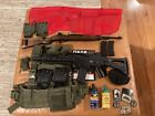Airsoft Lot (2 Rifles, BBs, Gear)-USED