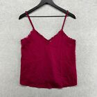 Abercrombie Fitch Camisole Tank Top Womens Size Small Red Cropped VTG Y2K