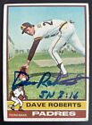 1976 Topps Signed #107 Dave Roberts San Diego Padres Autographed Card