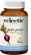 Eclectic herb Raw Fresh Freeze-Dried Non-GMO Beet Juice | 50 CT (400 mg)