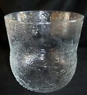 Vtg Nuutajarvi Arabia Finland Crystal Glass Fauna Bowl Ice Bucket-Lrg 7.25