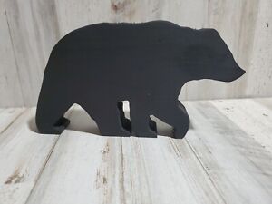 Rustic Cabin Decor Wood Silhouette Black Bear 7.25
