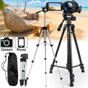 Professional Camera Phone Tripod Stand Holder For Canon Nikon DSLR Camera W/ Bag