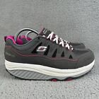 Skechers Womens Shoes Shape-Ups 2.0 Gray Pink Comfort Stride 57003 Size 10