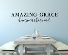 Christian Sayings Wall Art Amazing Grace How Sweet The Sound Decals Vinyl Decor