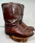 Lucchese 2000 Brown Half Quill Ostrich Boots Size 10 1/2 D T006302 Men’s Boots