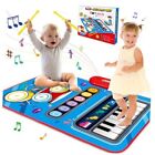 Baby Toys for 1 Year Old: Baby Musical Mat Toddler Toys Age 1-2 - 2 in 1 Blue