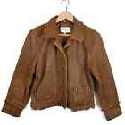 Scully Women's Western Fringe Leather Jacket Brown Size XL
