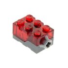 1x Lego Electrical LED Light Stone B-Stock Damaged Red 2x3x1 54930c01