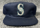 Vintage MLB Seattle Mariners C Competitor Navy Blue Snapback hat 1990s with tags