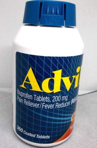 Advil  360 coated tablets 200 mg ibuprofen exp 1/26+ factory sealed bottle