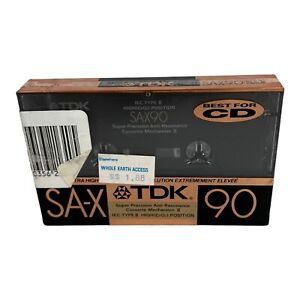 TDK SA-X 90 Vintage Audio Cassette Blank Tape Sealed Made in Japan Type II