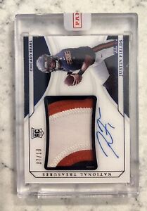 New ListingJustin Fields National Treasures Rookie Treasures 7/10 3-color Patch Auto Bears