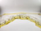 Pair Sheer Embroidered Kitchen Cafe Curtain Valance 32