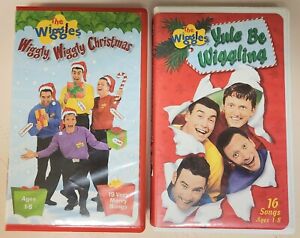 2 Playtested VHS Cassettes by The Wiggles: Yule Be Wiggling & Wiggly Christmas