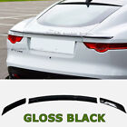 FITS 2013-17 JAGUAR F-TYPE COUPE GLOSS BLACKDUCKBILL TRUNK SPOILER WING 3pcs (For: 2016 Jaguar)