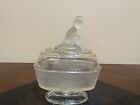 EAPG Westward Ho Tippecanoe Small Compote Gillinder & Sons Glass 6 Inches Tall