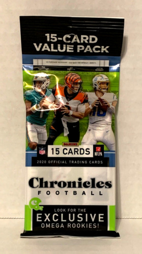 2020 PANINI NFL CHRONICLES FOOTBALL** 15 CARD VALUE PACK/FAT PACK**NEW-SEALED**