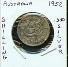 WORLD COINS AUSTRALIA 1952m SHILLING       (2G142) .500 SILVER