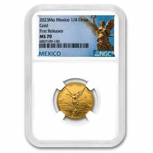 2023 Mexico 1/4 oz Gold Libertad MS-70 NGC (First Release)