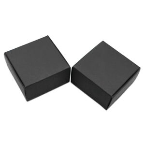 75x Black Gift Boxes Party Wedding Favours Chocolate Bomboniere Cake Sweets Box