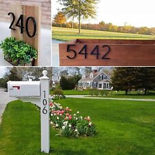 5 Inch Floating  House Number, Mailbox Door  Numbers Sign, Metal Modern Black