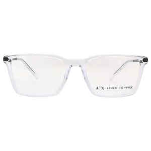 Armani Exchange Demo Rectangular Men's Eyeglasses AX3077 8333 54 AX3077 8333 54