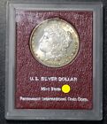 1878 S Morgan Silver Dollar in Redfield Paramount Holder - Nice Luster - Toning