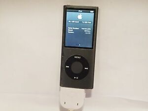 Apple iPod Nano 4th Generation MB754LL A1285 8GB Black MP3 Player - Bad Battery