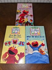 Elmo's World Lot Of 3 VHS Springtime, Wake Up, Two Hand Ears Feet 2002 2004 Sony