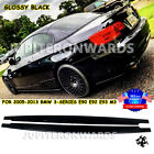 Glossy Black Side Skirt Extension Lip For BMW 3 Series M3 E90 E92 E93 2005-2014
