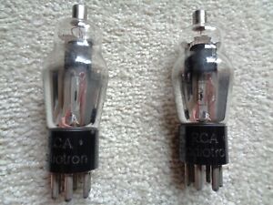 Two Vintage Type 89 Vacuum Tubes Tested Strong
