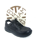 Dunham Mens Black Leather Waterproof Oxford Padded Shoe Windsor 8000BK Sz 8.5 4E