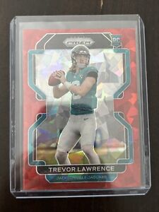 New Listing2021 Panini Prizm Trevor Lawrence Red Cracked Ice Rookie #331 RC Jaguars