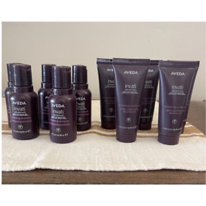 Aveda Invati Shampoo & Conditioner Set of 5  Travel 1.7 oz for Hair Loss
