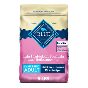Blue Buffalo Formula Small Breed Chicken and Brown Rice Dry Dog Food, 5 lb. Bag