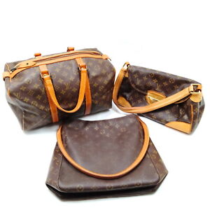 Louis Vuitton LV Hand Bag  Hand Bag Shoulder Bag 3 set Browns Monogram 1018587
