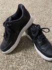 Nike Air Force 1 Low Black White Sole Size 7.5