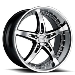 MRR Wheels GT5 Black Machined 20x8.5 5x120 35 Offset