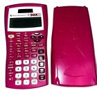 Texas Instruments TI-30X IIS Scientific Calculator w/Cover - TESTED Pink/Fuchsia