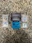Nintendo Gameboy Color Teal Blue w/ MadCatz Magnifier & 4 Games - JB 324835