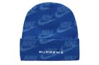 Supreme Nike Jacquard Logos Beanie Supreme Men Beanie Blue