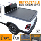 SYNETICUSA Retractable Tonneau Cover for Ram 1500 2009-2023 5.7ft Bed Waterproof