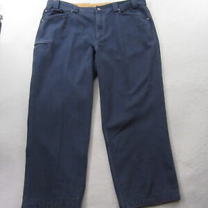 Duluth Trading Mens Cargo Pants Size 44 x 30 Blue Relaxed Fit Straight Leg