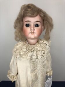 18” Antique German Bisque Doll Schoenau & Hoffmeister 1909 2 BL SL Eyes Compo SF