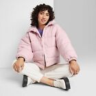 Women's Duvet Puffer Jacket - Wild Fable Pink S