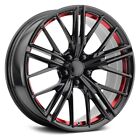 PERFORMANCE REPLICAS 194 Gloss Black Red Undercut 20x9 5x120 Wheel Single Rim (For: Chevrolet S10 Blazer)