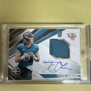2021 Limited Trevor Lawrence Silver Rookie Auto RPA /75 - Jaguars