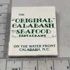 Vintage Matchbook The Original Calabash Seafood Restaurant Calabash, NC  gmg